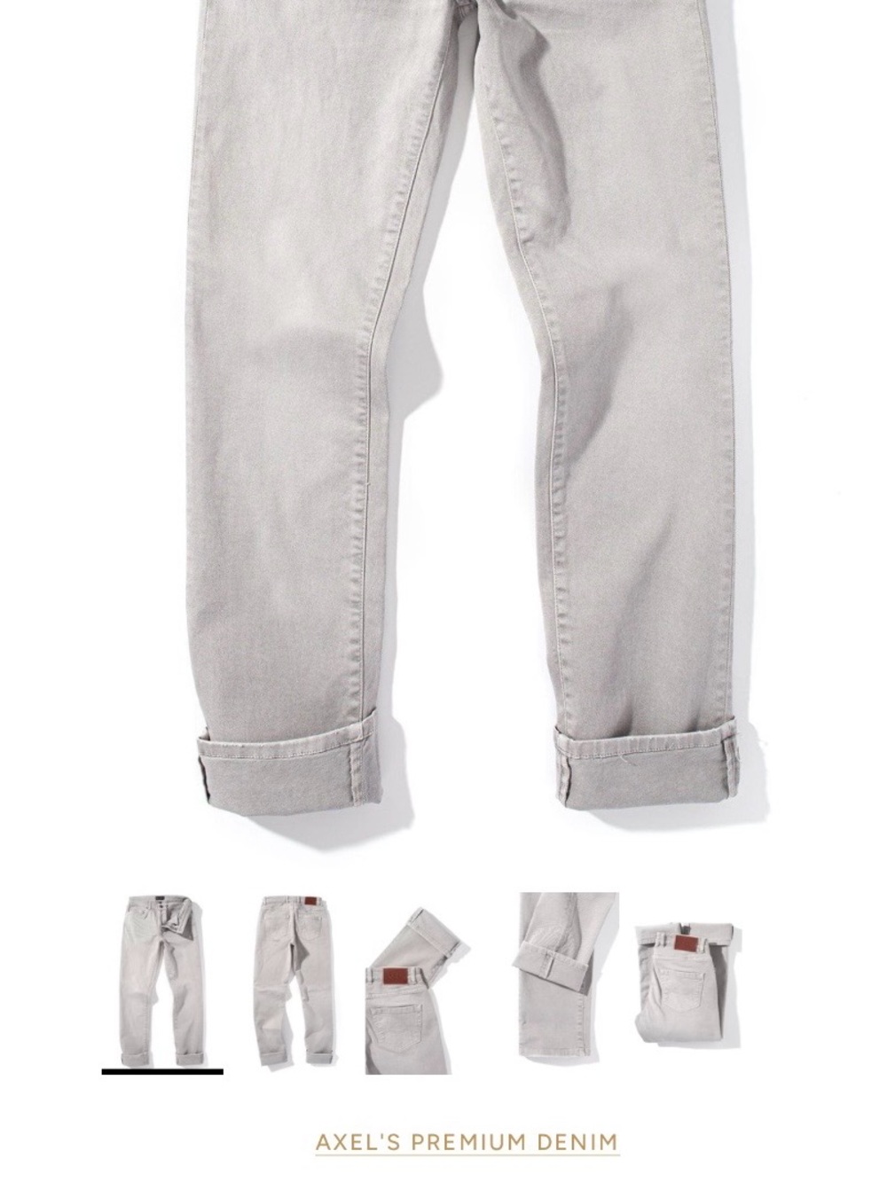 Men's Light Gray Jeans